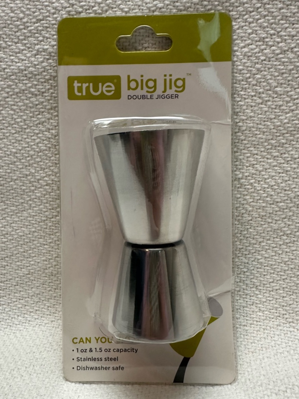 True Big Jig Stainless Steel Double Jigger - Silver
